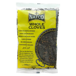 Natco whole cloves 200g pack displayed clearly on a white background