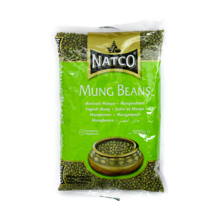 Natco Whole Green Moong Beans 500g pack