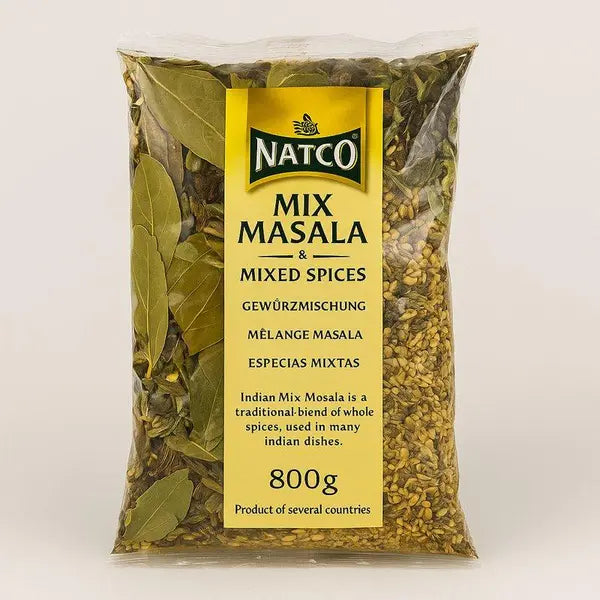 Natco mixed whole masala spices 800g resealable bag