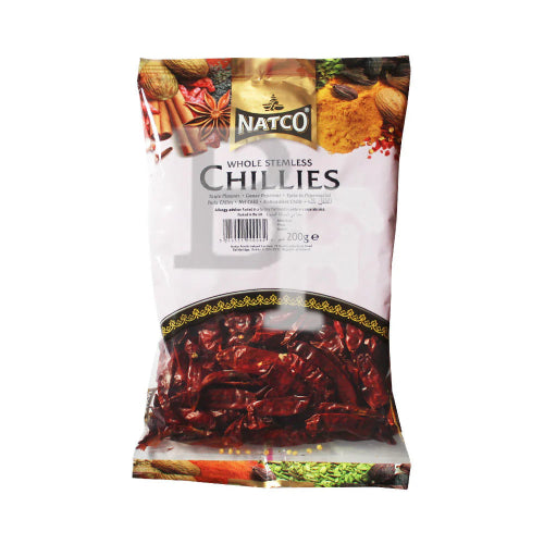 Shop Natco Chilli Whole Stemless - 200g at Grocerywala