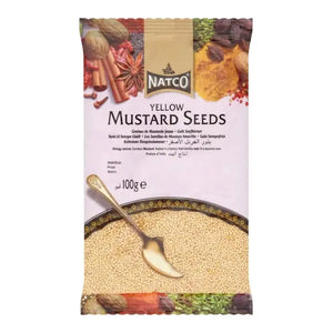 Natco yellow mustard seeds 100g resealable retail packet