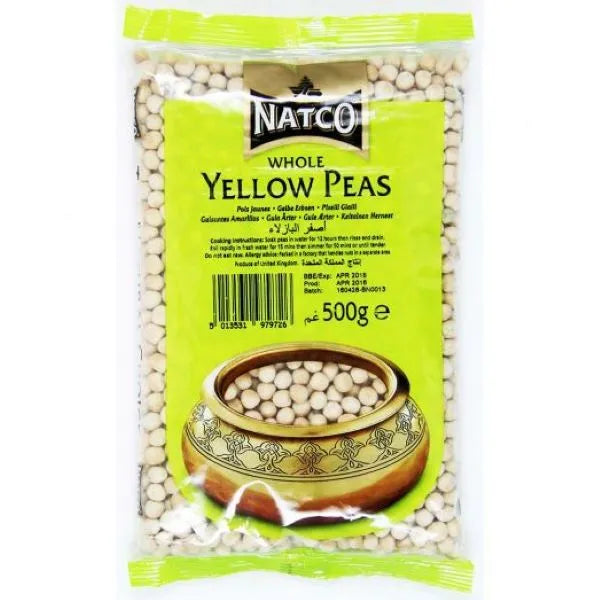 Natco Yellow Peas Whole - 500g