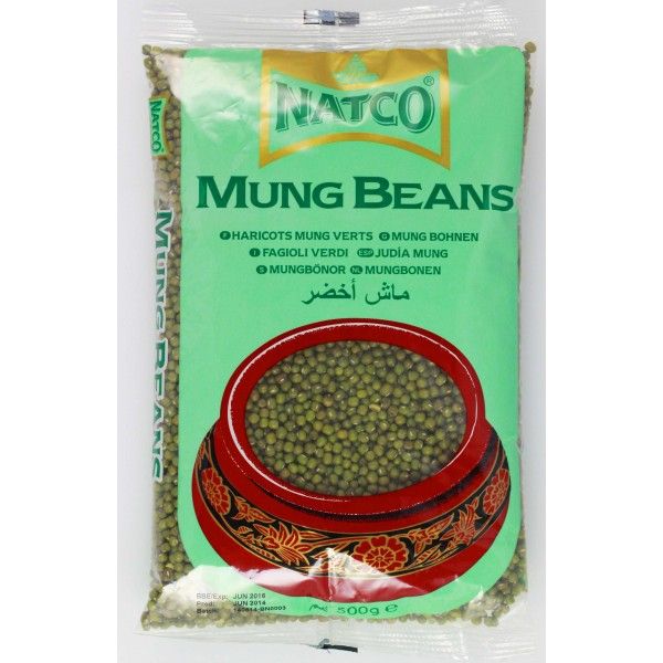 Shop Natco Whole Green Moong Beans - 500g at Grocerywala