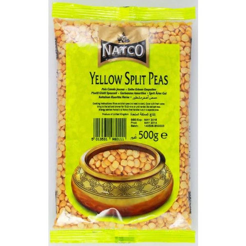 Shop Natco Yellow Peas Split - 500g at Grocerywala