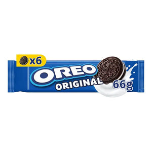 Oreo Original chocolate sandwich cookies 66g multipack wrapper