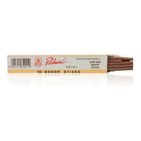 Padmini perfumed dhoop incense sticks ten-piece retail box
