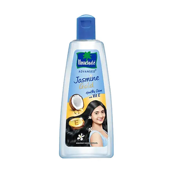 Parachute Jasmine Gold Hair Oil 190ml straight bottle on white background