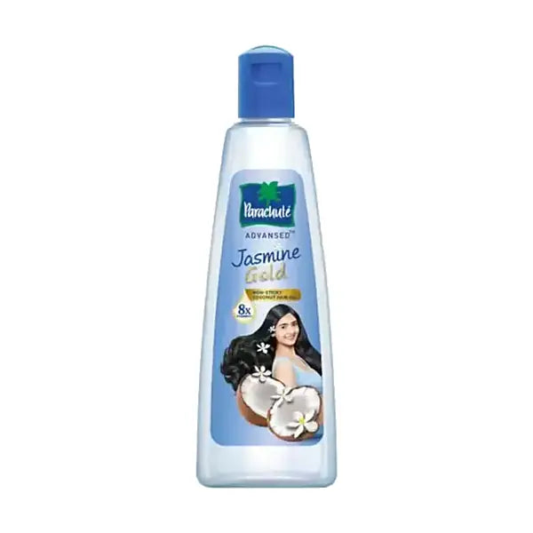 Parachute Jasmine Gold Hair Oil 300ml straight bottle on white background