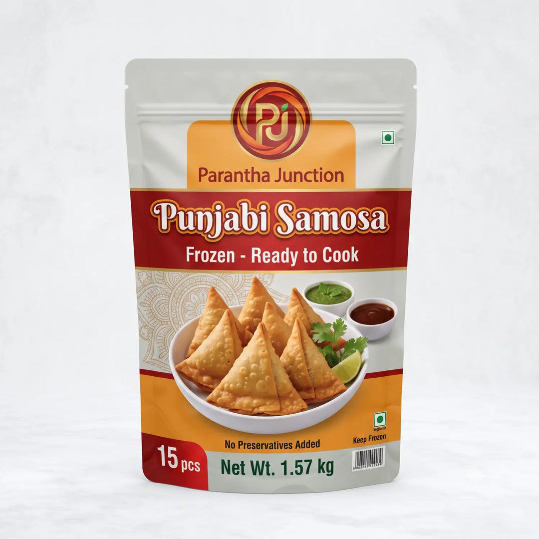 Parantha Junction Punjabi Samosa frozen 15-piece 1.57kg pack