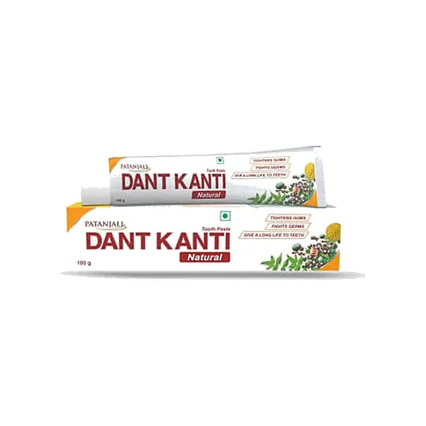 Patanjali Dant Kanti Toothpaste 200g twin pack on white background