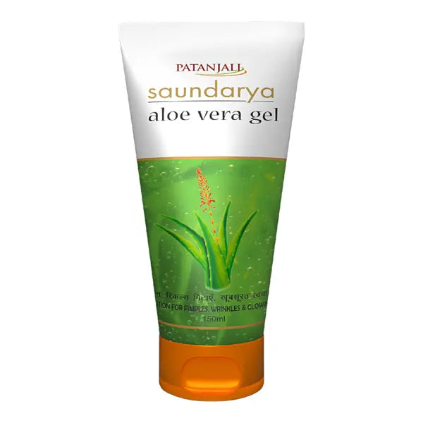 Patanjali Saundarya aloe vera gel in a 150ml tube