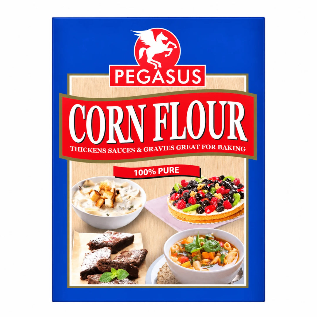 pegasus cornflour 500g pack on a white background
