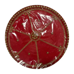 Red and gold Pooja Thali Design 6, one piece