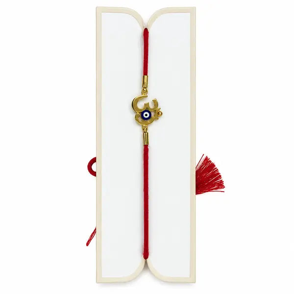 Premium Waterproof Om Rakhi in gift box