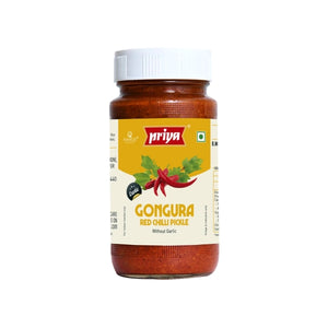 Priya Pickle Gongura Roselle Leaves Red Chilli without garlic - 300g