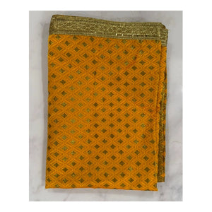 Puja Aasan Checks Yellow – 32 × 23cm