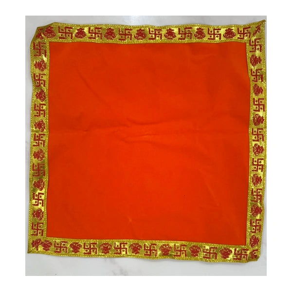 Traditional Puja Aasan Red – 16 × 16cm