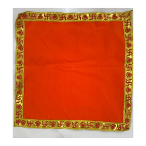 Traditional Puja Aasan Red – 16 × 16cm