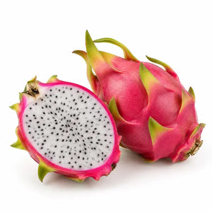Fresh dragon fruit on a white background