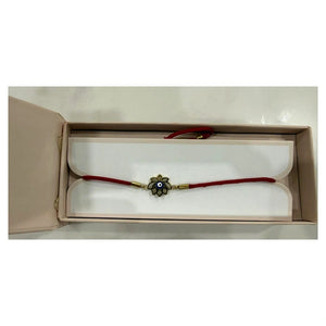 Premium Waterproof Evil Eye Rakhi with Roli Chawal