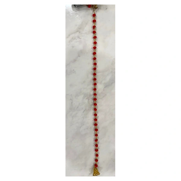 Pink & White Beaded Toran Door Hanging