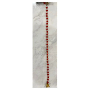 Pink & White Beaded Toran Door Hanging