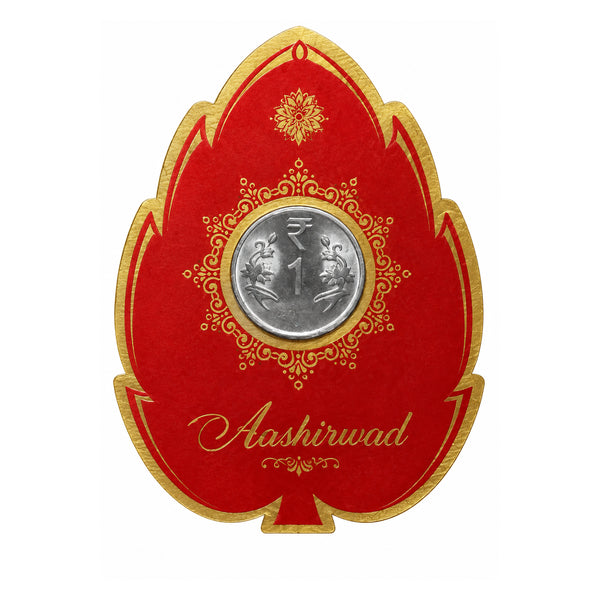 Riddhi Siddhi Tilak Pack with blessing coin on white background