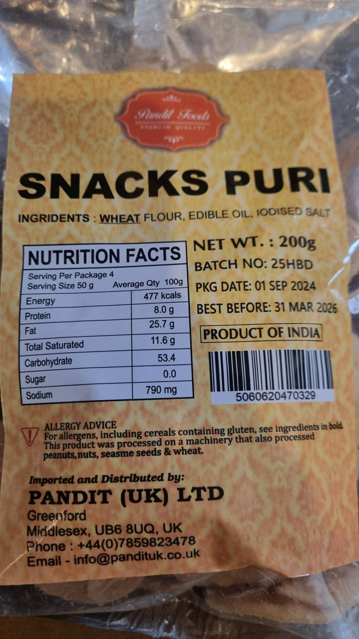 Pandit Chat Papdi Puri - 200g