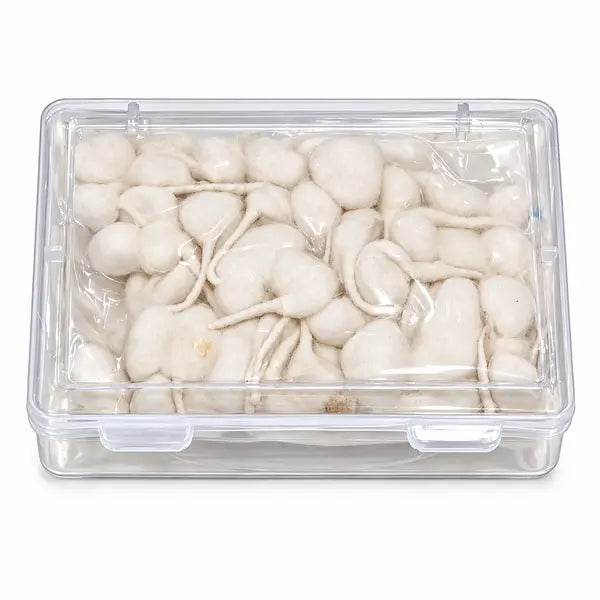 Round Cotton Wicks Baati 100 pcs
