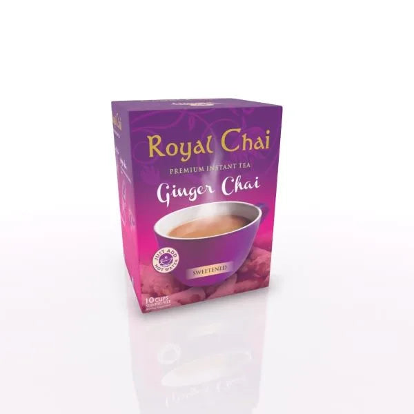 Royal Chai Ginger Sweetened (10 Sachets) - 200g
