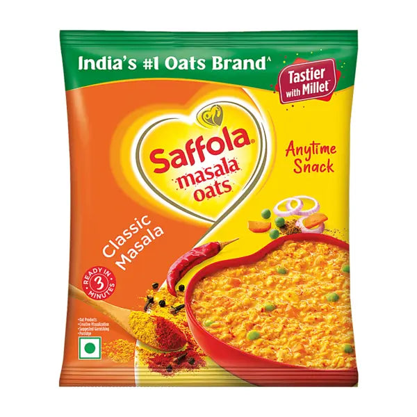 Saffola Classic Masala Oats single serving 38g pouch