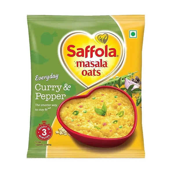 Saffola Curry and Pepper Masala Oats 38g pouch