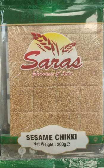 Shop Saras Sesame Chikki  200g at Grocerywala