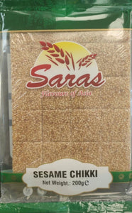 Shop Saras Sesame till Chikki - 200g at Grocerywala