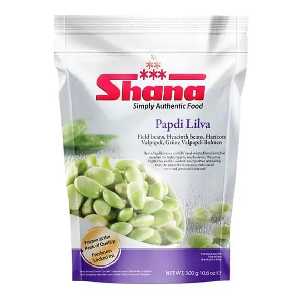 Shana frozen Papdi Lilva field beans 300g pack