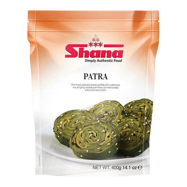 Shana Patra frozen colocasia leaf rolls 400g retail pack