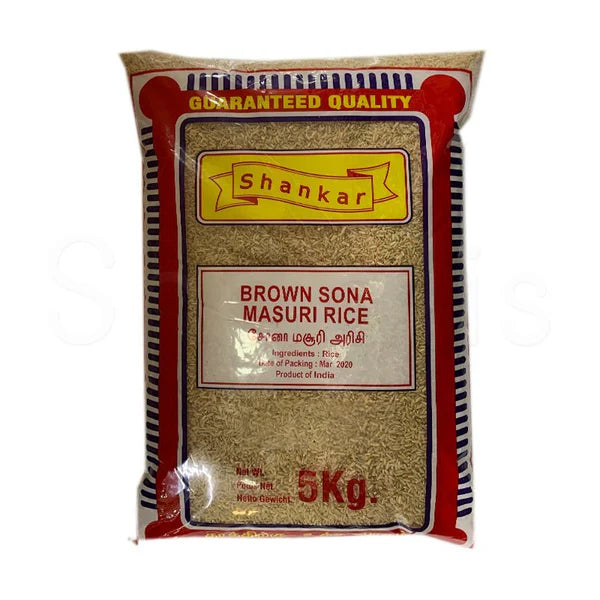 Shankar brown sona masoori rice 5kg pack