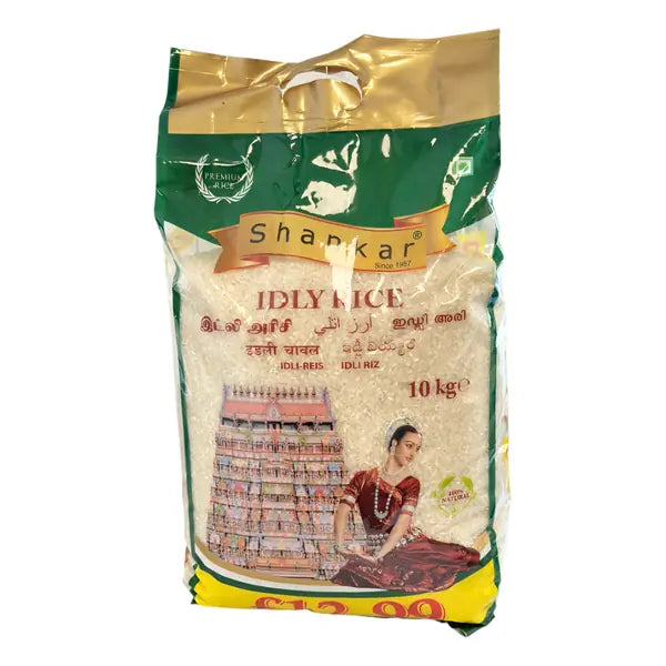 Shankar Idly Rice 10kg green and gold retail bag