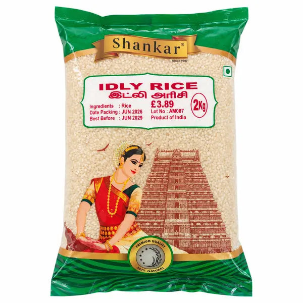 Shankar Idly Rice 2kg bag, front of pack