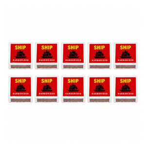 Ship Matches 10 pack arranged on white background