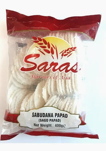 Shop Saras Sago Papad - 400g at Grocerywala