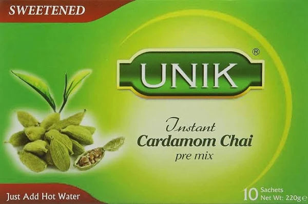 Shop Unik Cardamon Tea Sweetened (10 Sachets) - 220g at Grocerywala