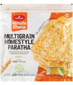Shop Haldiram Multigrain Home Style Paratha Frozen (6pcs) - 360g at Grocerywala