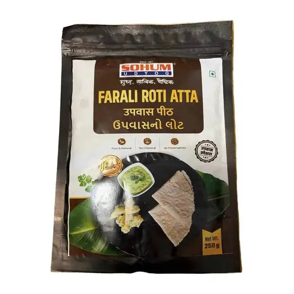 Sohum farali roti atta flour retail pouch, 250g