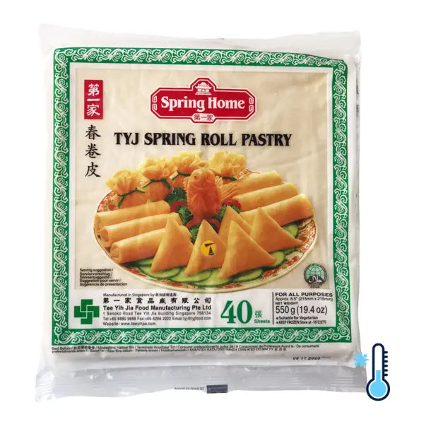 Spring Home TYJ spring roll pastry 8.5 inch 40 sheets 550g pack