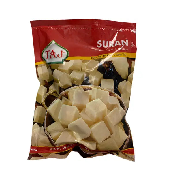 Taj frozen cut suran yam cubes in 300g pack