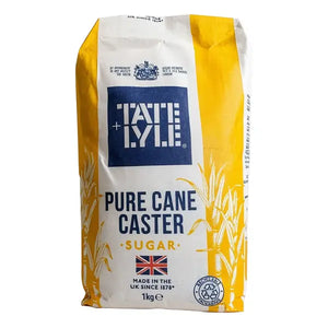 Tate and Lyle fine caster sugar in 1kg bag