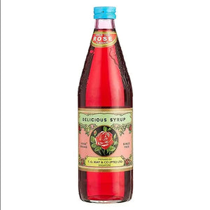 T.G. Kiat Rose Syrup 750ml Singapore cordial bottle