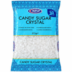 Topop Candy Sugar Crystal 375g packet on a white background