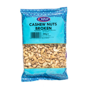 Topop broken cashew nuts 250g packet